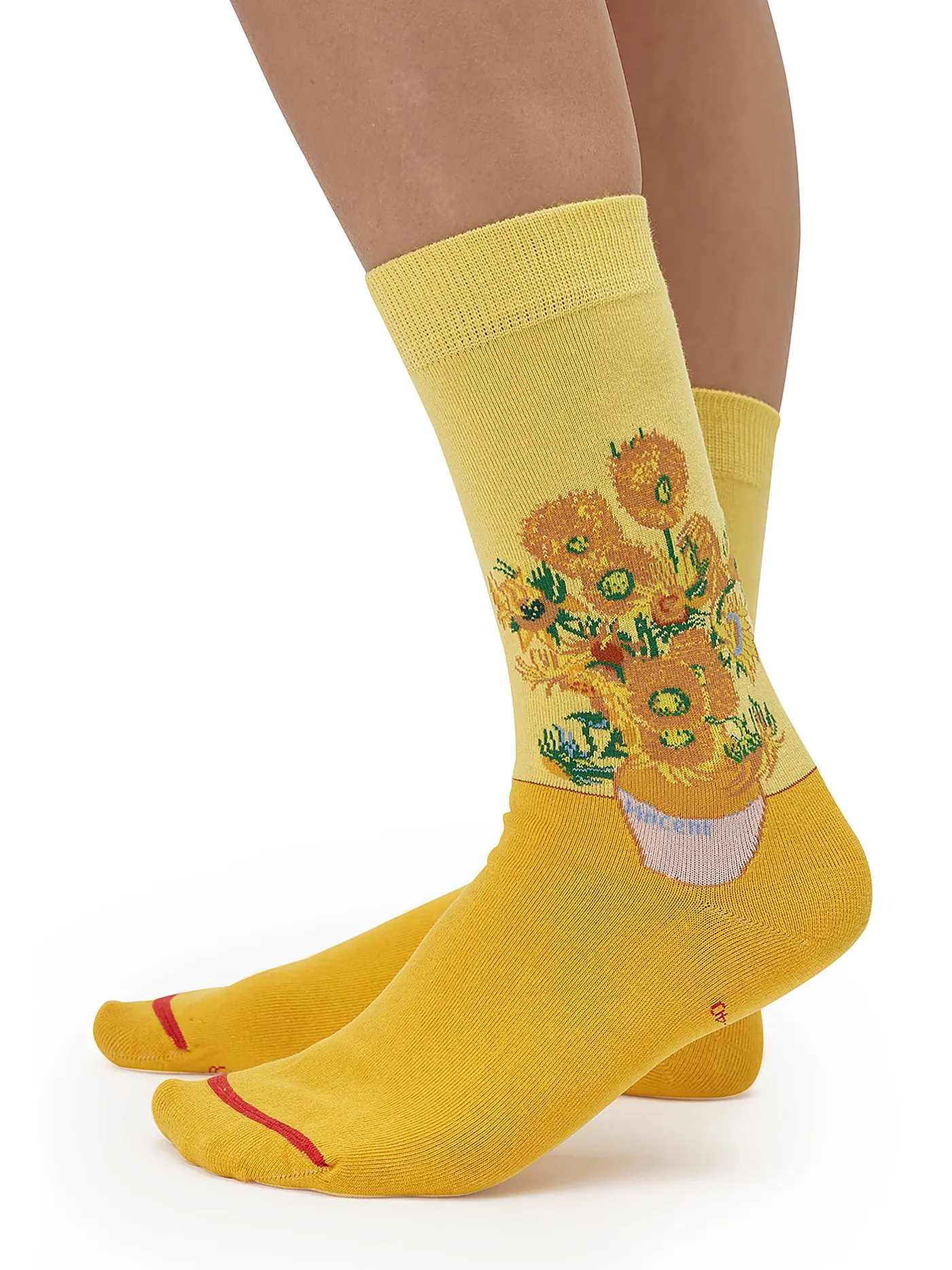 MUSEARTA | Herren  Socken SUNFLOWERS - V. GOGH yellow (40-46) | 